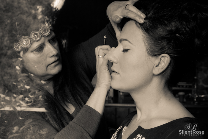 Brooke getting Makeup done