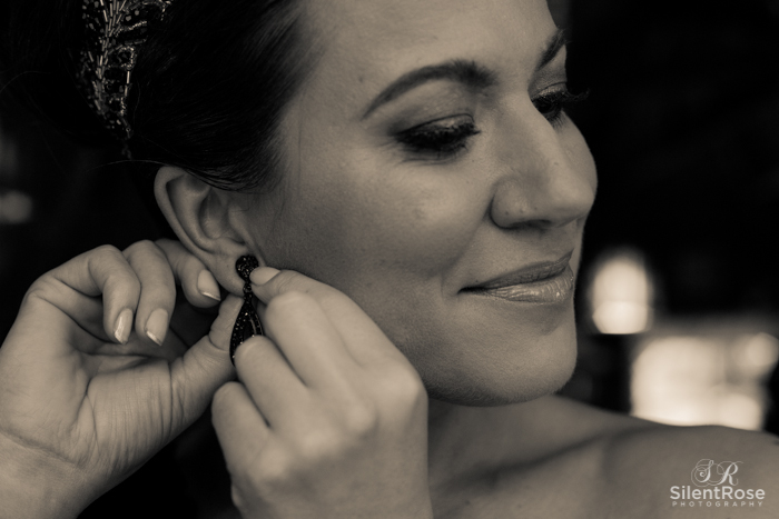 Brooke showing her stunning earrings