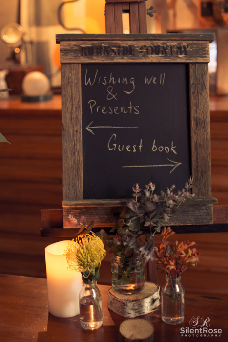 Wishing Well, presents this way, guest book that way