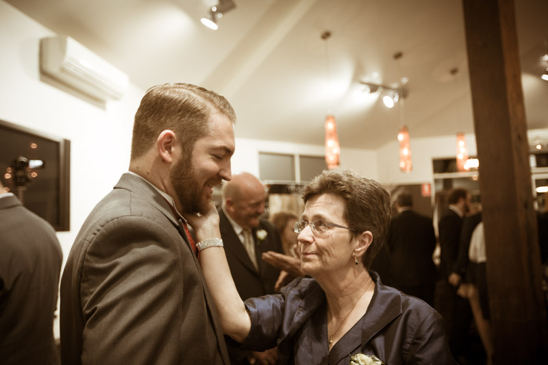 Mother inlaw tender moment with Matthew - Groom