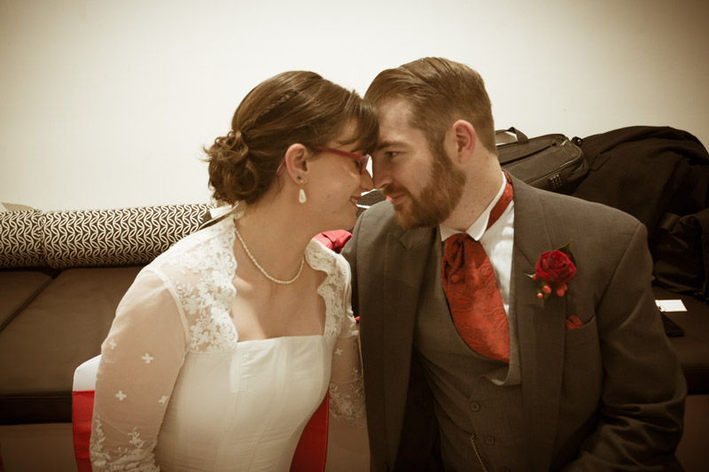 Matthew & Rachel at reception