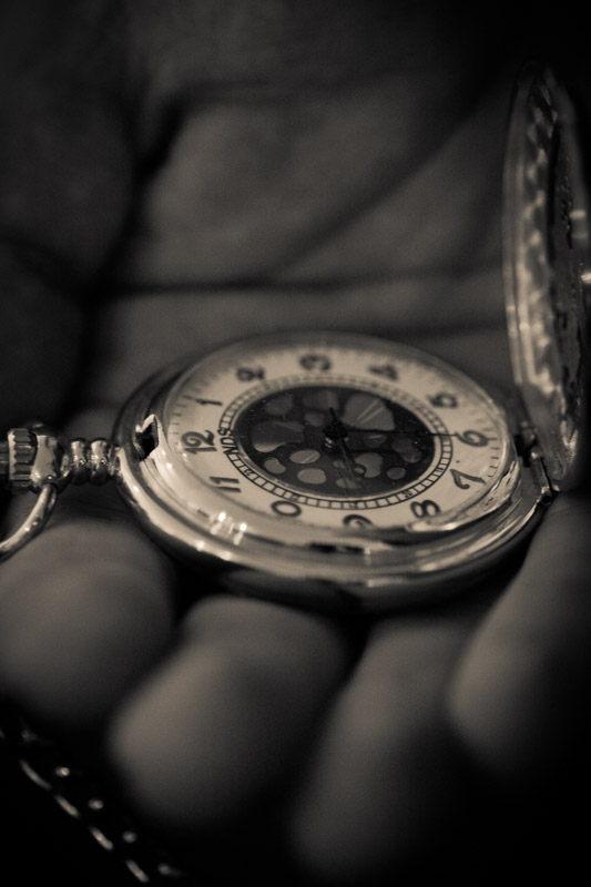 Close up of pocket watch